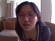 Preview 2 of Naturally tan and curvy Japanese college student top floor hotel sex