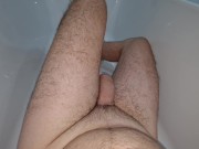 Preview 6 of Before take a shower I jerk my uncut cock to feel good and cum shot