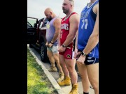Preview 2 of Three Tradies Piss on Side of Road