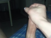 Preview 3 of Hard fast long jerk off. Male multi orgasm. Big perfect dick in oil close-up. Sea of pleasure. +leg
