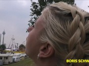 Preview 1 of BORIS SCHWARZ: Sloppy Outdoor Creampie At Funfair