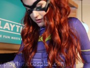 Preview 1 of PLAYTIME Cosplay Batgirl Face Fucking Batman