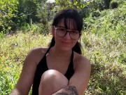 Preview 5 of Beautiful Colombian is fucked at a campsite by a stranger.