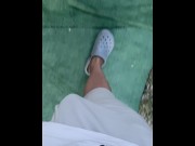Preview 1 of The bulge of my Big cock is so visible that it's impossible for anyone not to catch me in the park