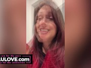 Preview 6 of Babe shows off BIG cumshot on ass selfie & spreads & teases asshole & pussy - Lelu Love