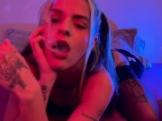 Preview 4 of I love showing off smoking and masturbating