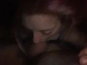 Preview 5 of 18yr old gf sucks big white cock