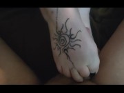 Preview 1 of She uses her feet to drain me