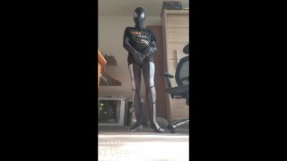 Spiderman cumming in free time.