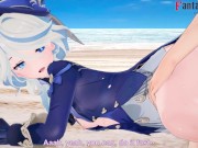 Preview 6 of Furina Fucking on the beach | Genshin Impact | Waiting to Furina Release | Archon fucked POV normal