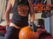 Preview 4 of Trans Ghostface Fucks Pumpkin