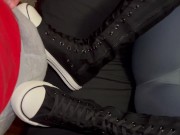 Preview 3 of Knee high converse shoejob 10 min video! (Prior custom, OnlyFans in bio!)