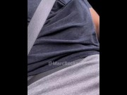 Preview 4 of Flashing my 14 inch Monster Cock in the Car