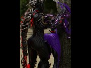 Preview 6 of Valkyr Warframes Fucking Against a Tree