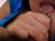 Preview 5 of YOUNG STEPDAUGHTER MAKES ORAL SEX TO HER OLD STEPDAD, HOMEMADE BLOWJOB