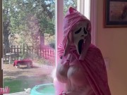 Preview 2 of Bimbo Ghostface Breaks Into Your House - A Halloween Scream Parody Fantasy ft Gigi Sweets (PREVIEW)