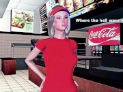 Preview 2 of FUTAS MILF FUCKS McDonalds Worker (FUTA ON MALE, 3D FUTA, 3D FUTANARI)