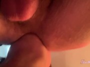 Preview 2 of Crazy tongue, beautiful babe it's addicted to lick his ass