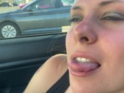Preview 1 of Handjob and Blowjob in the Car - Jamie Stone