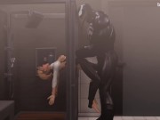 Preview 4 of Spider Gwen was caught by Venom in the shower and got cum in pussy