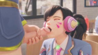 3D Compilation: Overwatch Dva Blowjob Doggystyle Threesome Fucked Uncensored Hentai