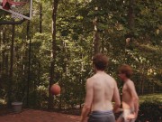 Preview 5 of NastyTwinks - Strip BBall - CJ comes over to visit Shapey and play some hoops, Strip, Raw FUCKING