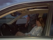 Preview 4 of Watching Her Masturbating in the Car and Getting Lucky - Jamie Stone