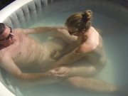 Preview 3 of Love and Sex in the whirlpool, nice big cumshot!