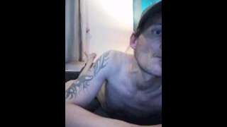 naked and chilling on gay zoom blowing some clouds part 3