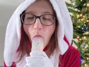 Preview 2 of Blowjob Kisses from the Christmas Bunny [Preview]