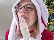 Preview 6 of Blowjob Kisses from the Christmas Bunny [Preview]