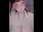 Preview 6 of 夜の学校で甘ラブ密着キス耳舐め　男の娘VtuberのえっちなASMR