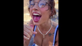 Asian Slut Kyanna Lee Jacks Some Dudes Cock until It Pops!