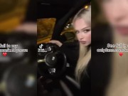 Preview 4 of Sexy Russian bitch smokes in the car and gets fucked hard and gives a blowjob