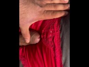 Preview 5 of Fucking stepmother red panties