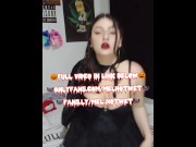 Preview 2 of halloween season 2023 - Mel, the busty cocksucking Vampire absorbs your cum and masturbates orgasm
