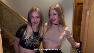 OMG! 3some gift on valentines day with girlfriend and step mom - Jenny Lux & Ema Karter