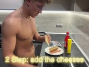 Preview 5 of Hotdog , Naked Cooking