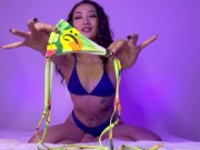 Preview 6 of Tattooed Babe End of Summer Thong Bikini Try-on Haul (Safe for Work) 4K