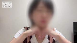 "I like stroking from the bottom up..." A Japanese woman explains nipple masturbation.
