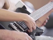 Preview 1 of OLD4K. Guitar lesson turns into hot bonking for the woman
