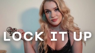 Locktober Chastity Encouragement Blonde Femdom POV Keyholder