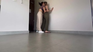 Two lesbians take turns fucking a heterosexual - IkaSmokS