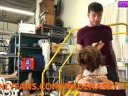 Preview 6 of Crazy Clown Slut Sabrina Nichole Catches me in her Warehouse and Uses my Cock | Nade Nasty