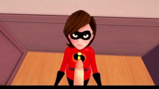 3D/Anime/Hentai, The Incredibles: Mrs.Incredible Fucked In Her Big Ass!