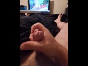 Preview 1 of Bust A Fat Nut Watching My Fav Porn Star