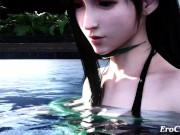 Preview 1 of Tifa gets fucked in the swimming pool by a sea life monster