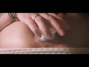 Preview 2 of Solo Female cumming from dildo