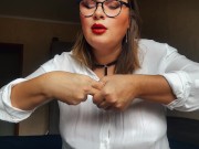 Preview 6 of Horny teacher shows how to stretch asshole for a dick. Anal sex lessons