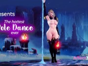Preview 1 of The Hottest Pole Dance Ever - 3D Animation by Chikipiko